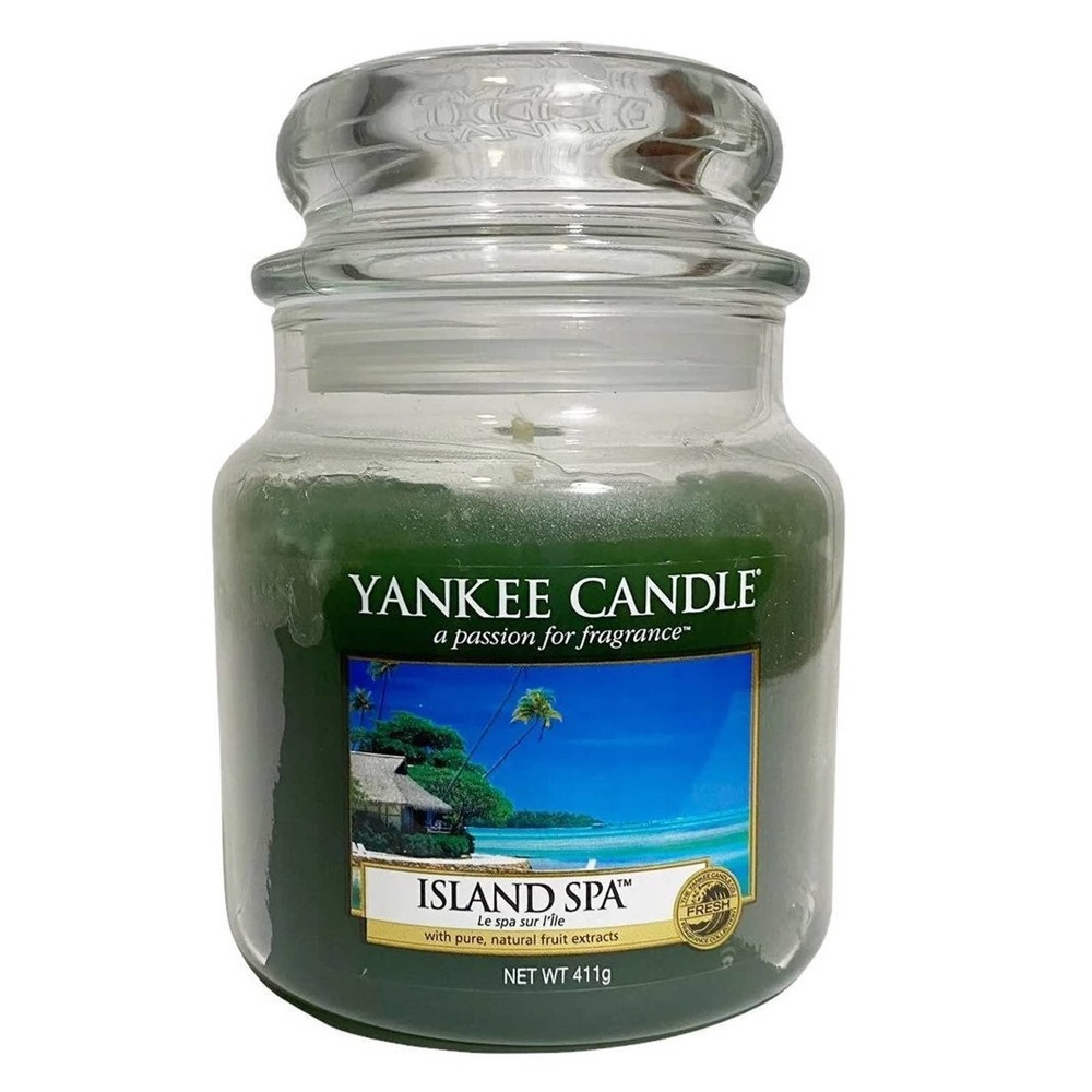 NEW Yankee Candle Island Spa Jar 411g Citrus Lemon Orange Tropical - HTF